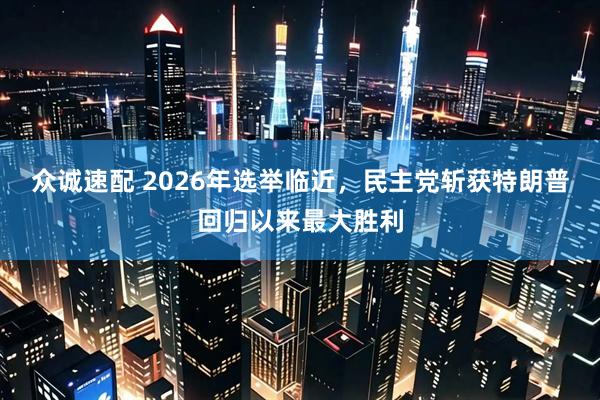 众诚速配 2026年选举临近，民主党斩获特朗普回归以来最大胜利