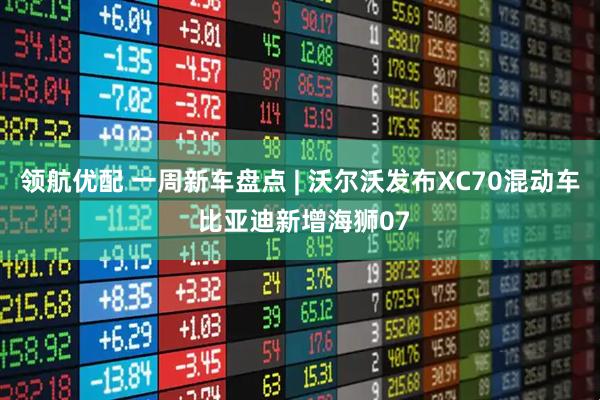 领航优配 一周新车盘点 | 沃尔沃发布XC70混动车 比亚迪新增海狮07